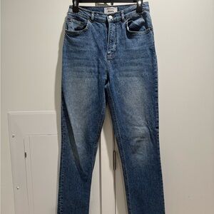 Reformation Women's Straight Leg Blue Jeans